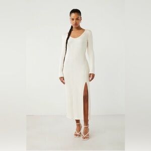 OAK + FORT/ High Front Slid Midi dress/ woman’s size M